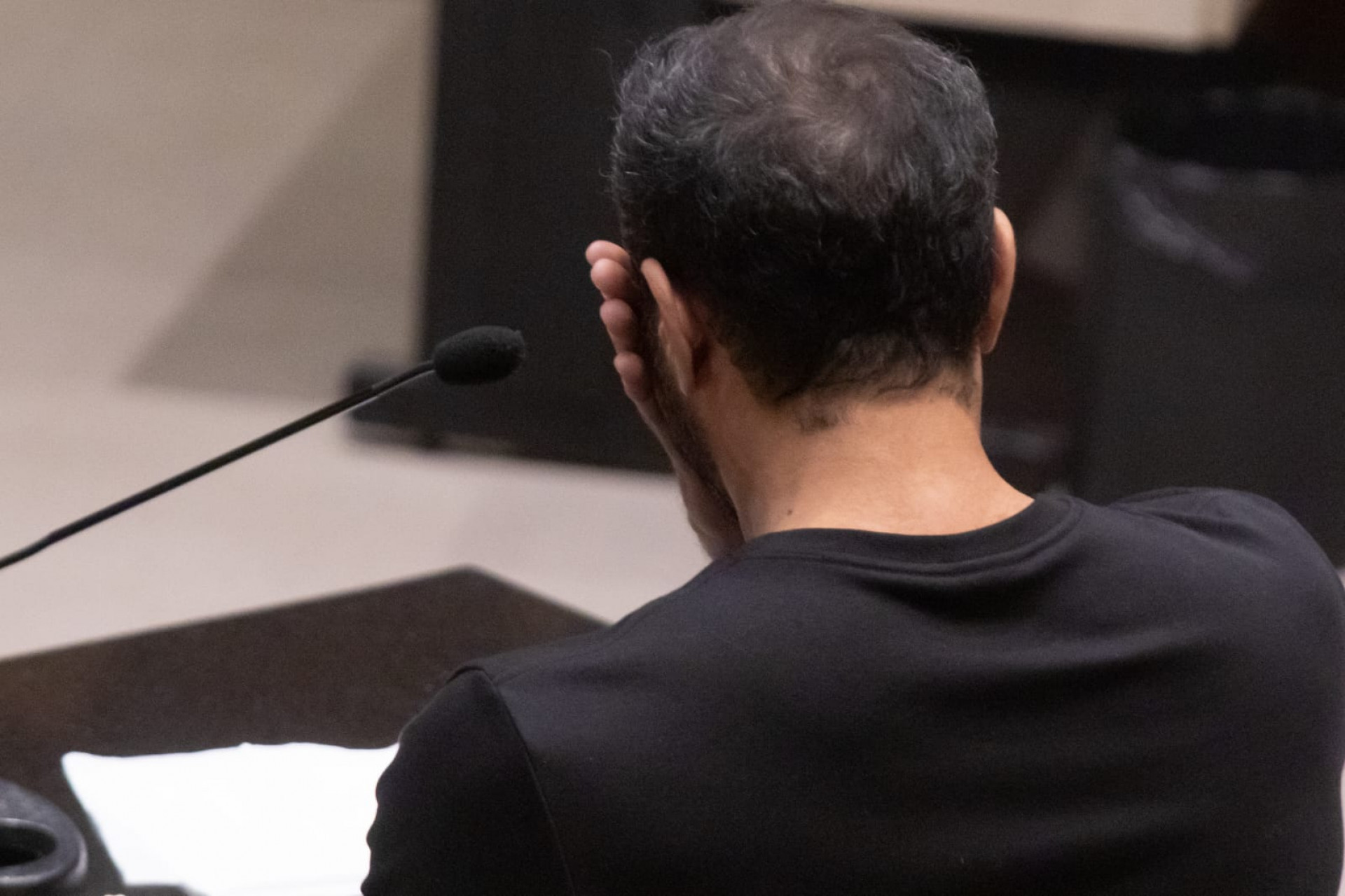 Felipe Coelho, filho das vítimas, prestou depoimento emocionado durante júri popular - Érica Martin / Agência O Dia