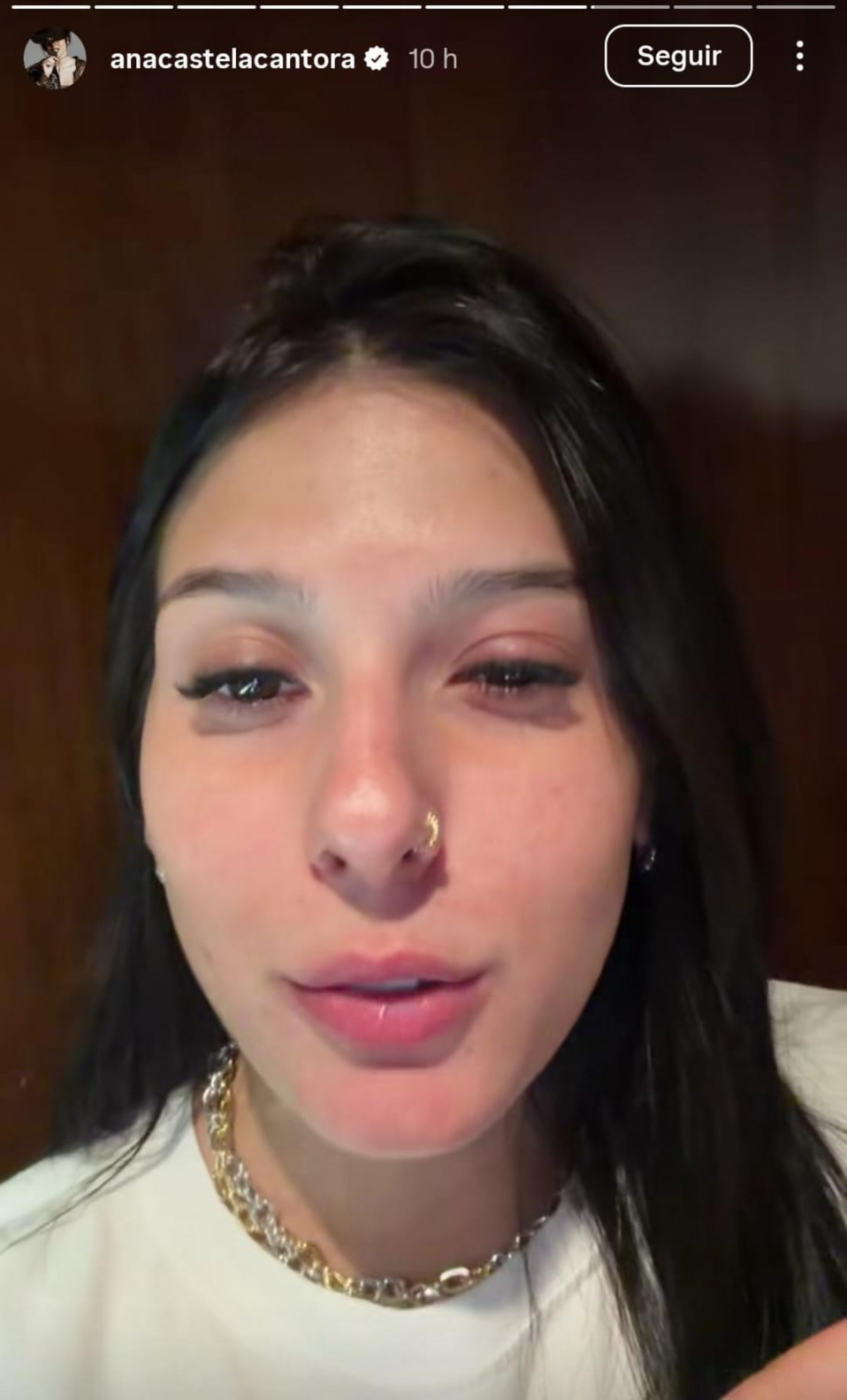 Ana Castela revela que está com conjuntivite - Reprodução de vídeo / Instagram