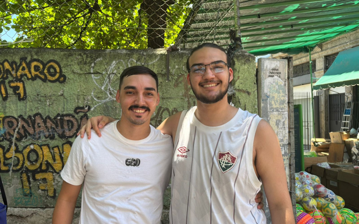 Lucas e Gustavo são torcedores do Fluminense