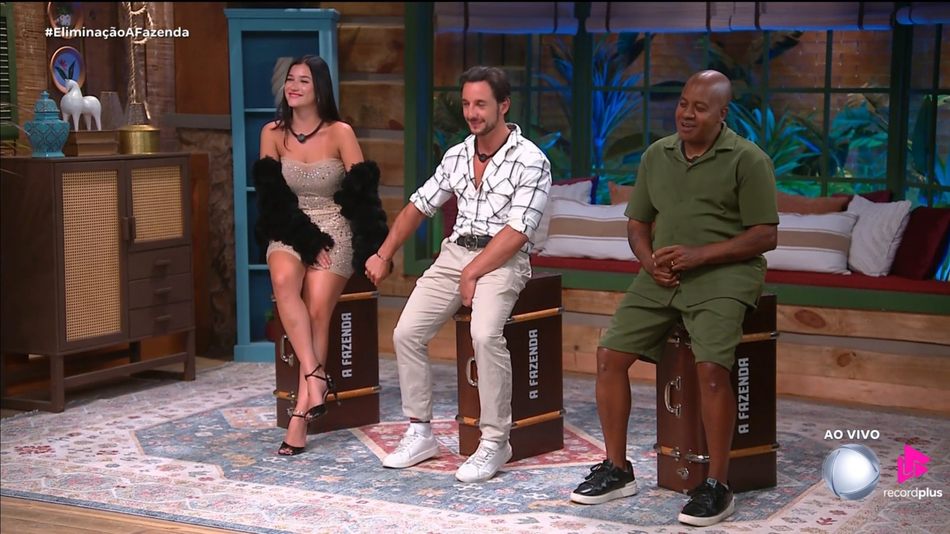 Toninho Tornado é eliminado de 'A Fazenda 17' ao levar a pior na disputa contra Duda Wendling e Luiz Otavio Mesquita - Reprodução de vídeo / X