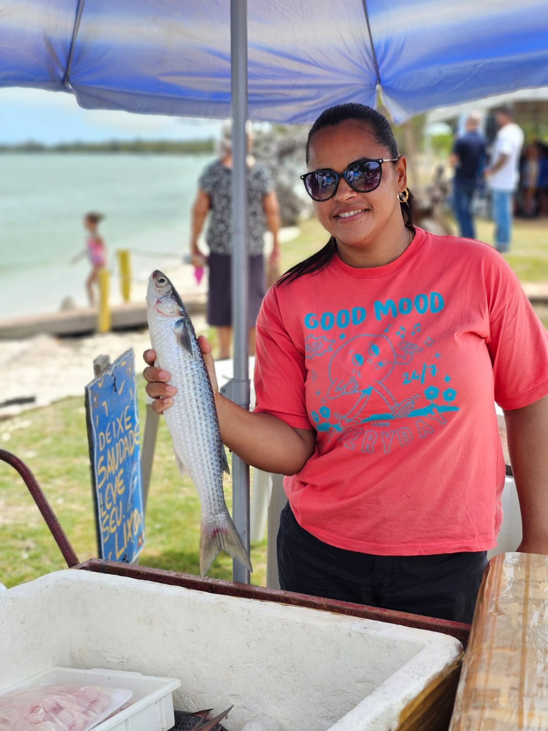 Praia Lagunar do Caiçara voltou a hastear a Bandeira Azul - Ascom