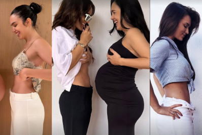 Rafa Kalimann compara barriga de gravidez com a da prima