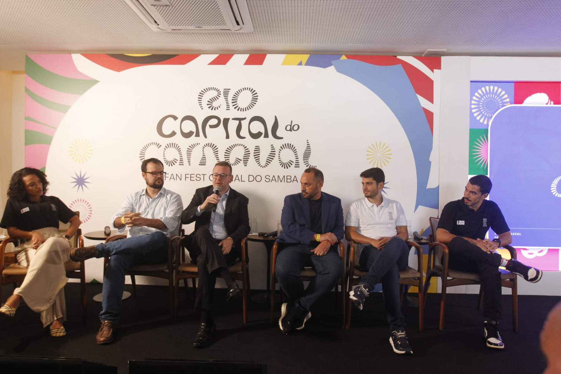 Liesa apresentou o Carnaval Fan Fest nesta segunda-feira - Reginaldo Pimenta / Agência O Dia