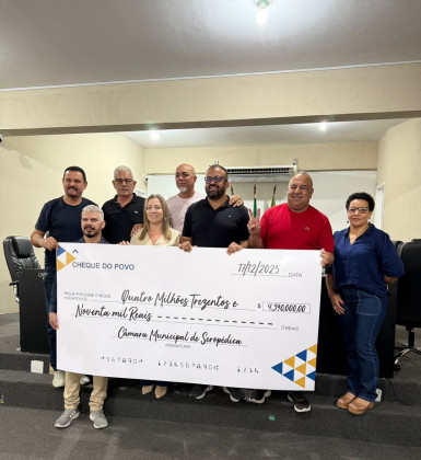 Câmara municipal de Seropédica devolve R$ 4,3 milhões para prefeitura