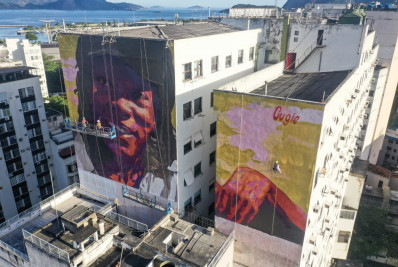 Lapa ganha mural gigante em homenagem a Milton Nascimento