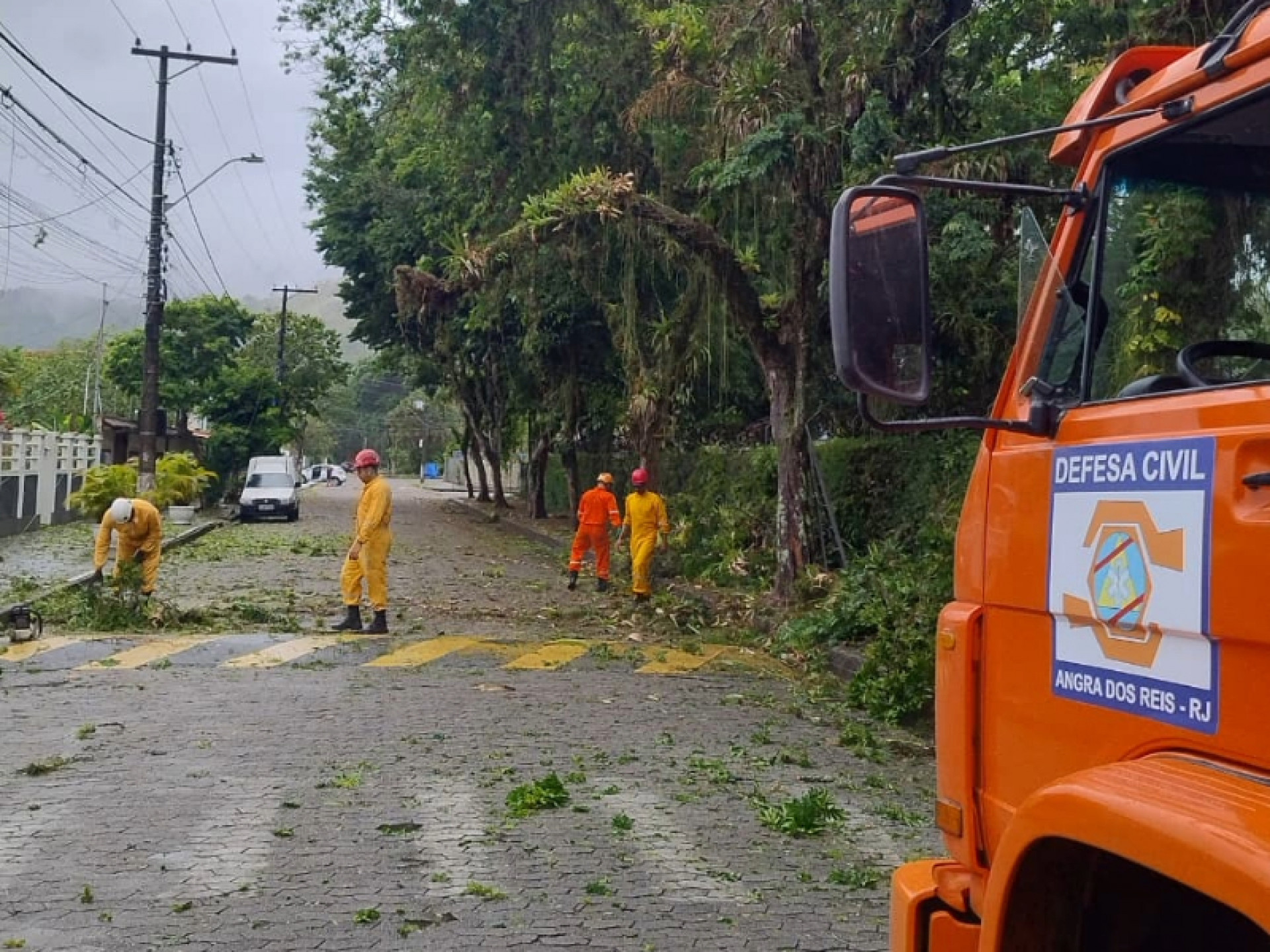 Defesa Civil desobstruindo ruas da cidade atingidas por queda de &aacute;rvores  - Divulga&ccedil;&atilde;o/PMAR