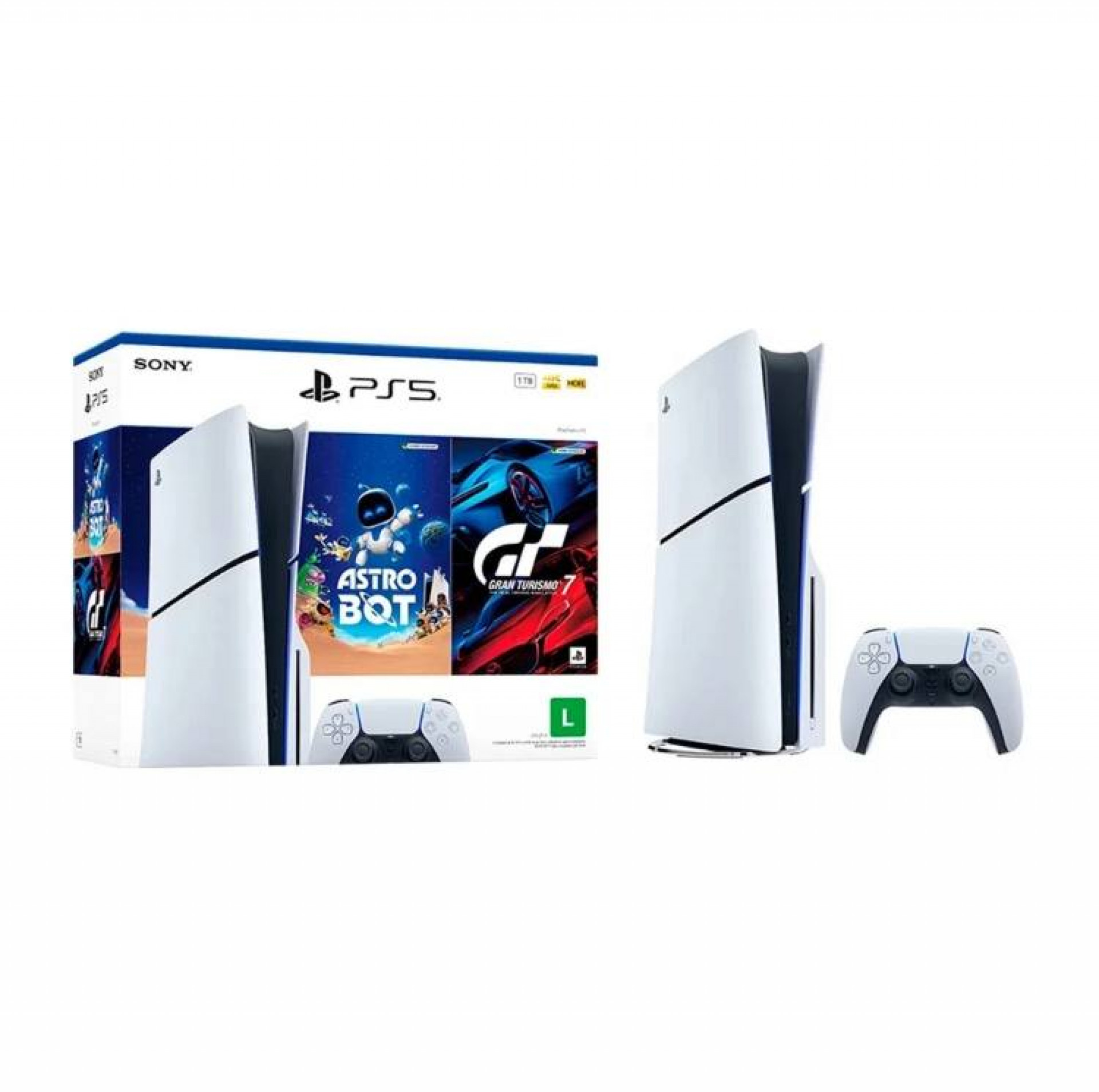 Console Sony PlayStation 5, com leitor de discos  - Divulgação