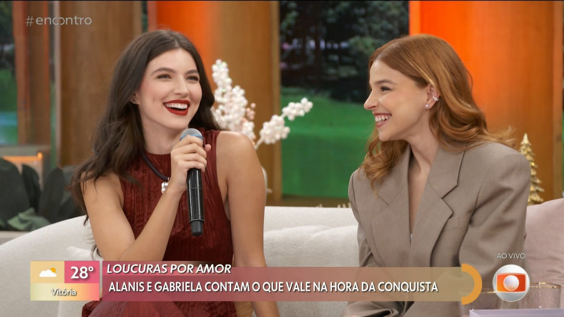 Alanis Guillen e Gabriela Medvedovsky participam do 'Encontro com Patrícia Poeta', da TV Globo - Reprodução de vídeo / X