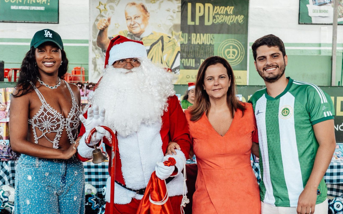 Imperatriz Leopoldinense promove ação de Natal para crianças - Reprodução/Wagner Rodrigues/Divulgação Imperatriz