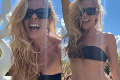 De biquíni, Adriane Galisteu entra em trend e faz dancinha descontraída