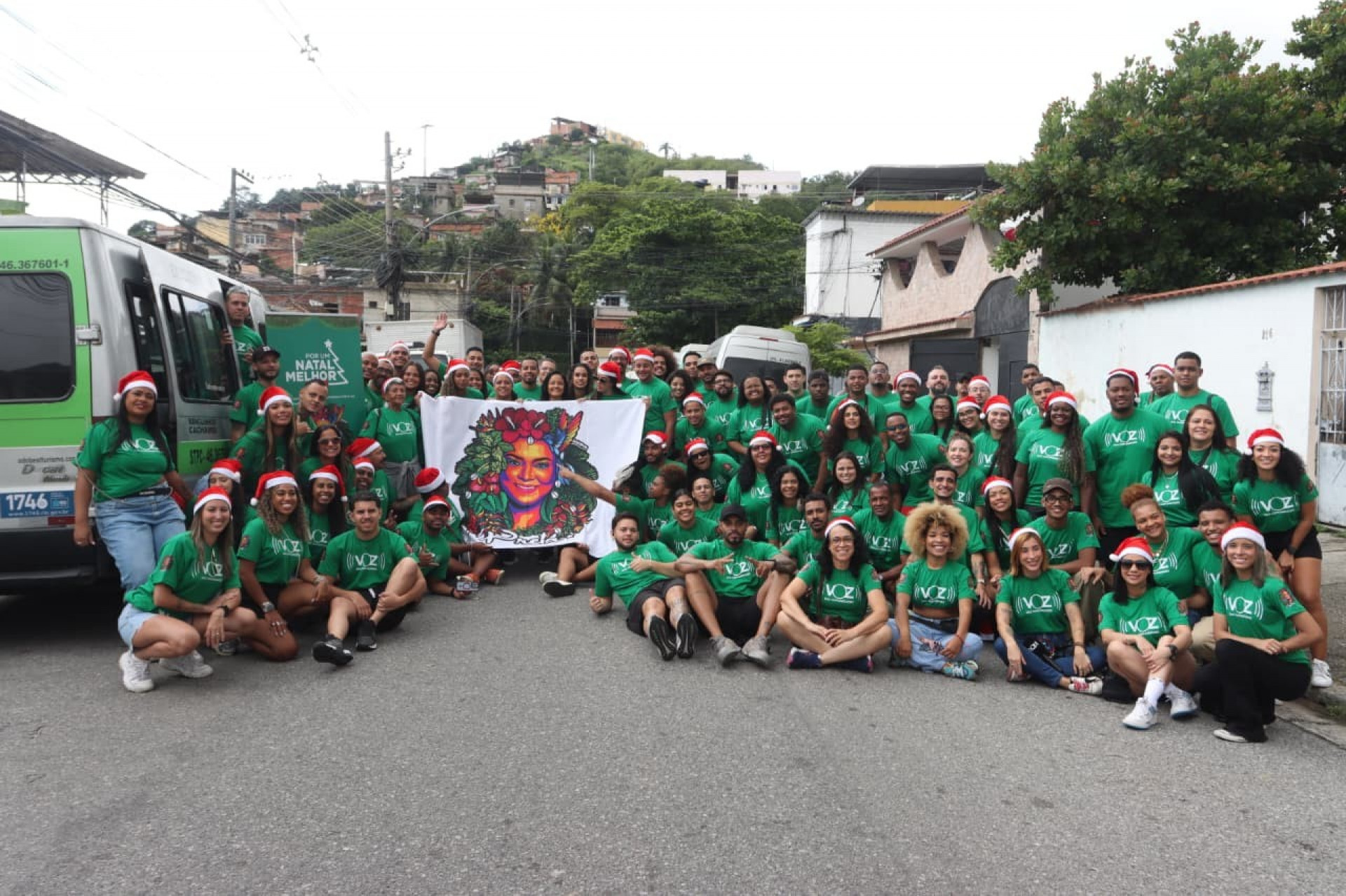 Ação 'Por um Natal Melhor', promovido pela ONG Voz das Comunidades, completa 20 anos - Arthur de Abreu/ Voz das Comunidades