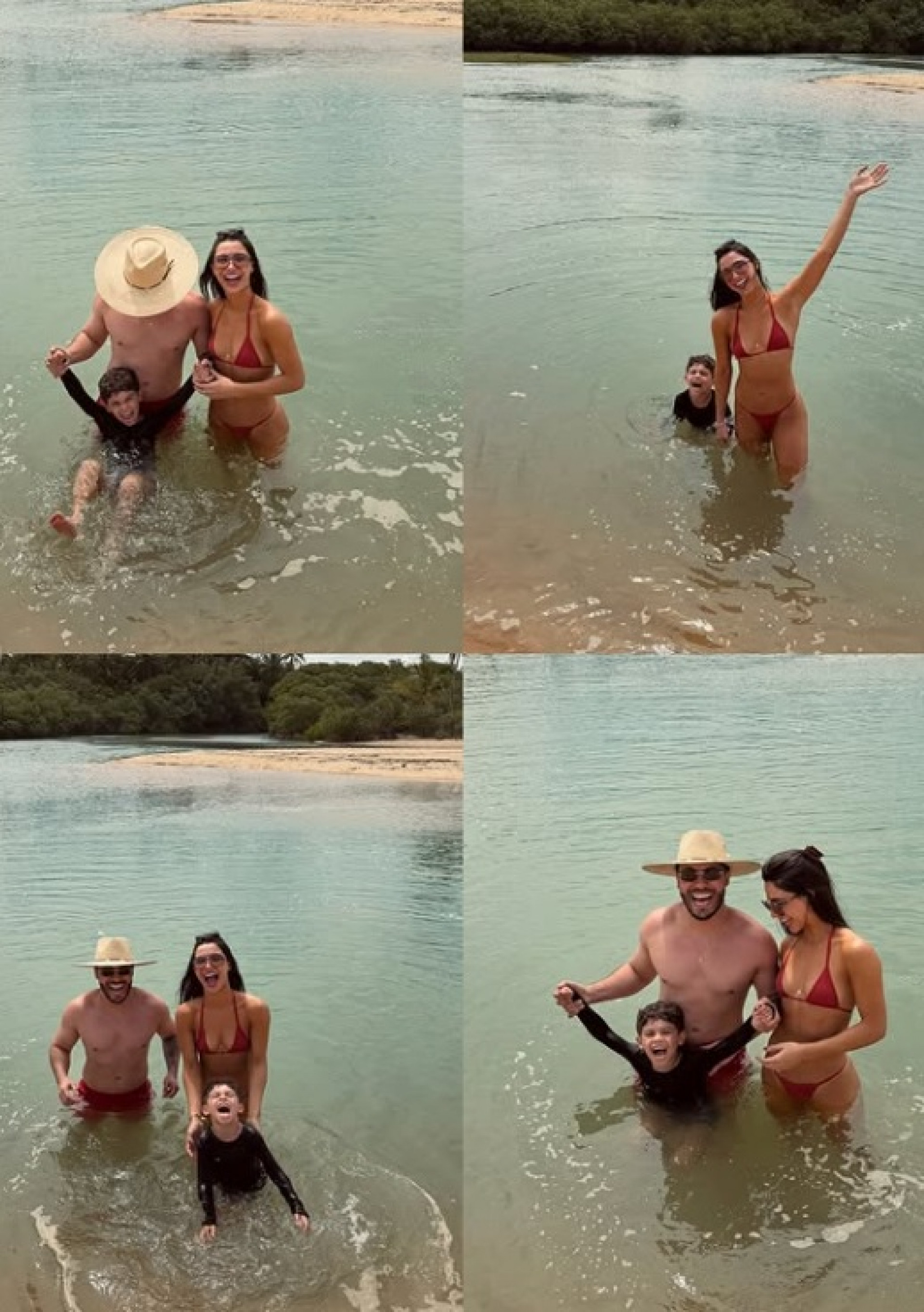 Gabriela Versiani, Murilo Huff e Léo
 - Reprodução / Instagram