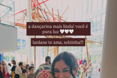 Alane Dias prestigia apresentação de dança da filha de Francisco Gil: 'Pura luz'