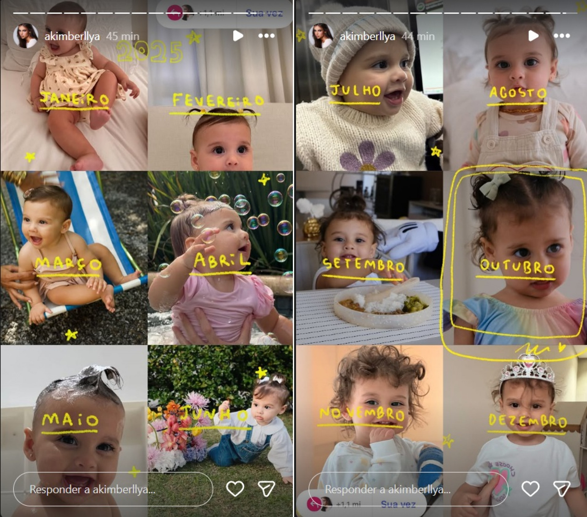 Desenvolvimento de Helena - Reprodução / Instagram