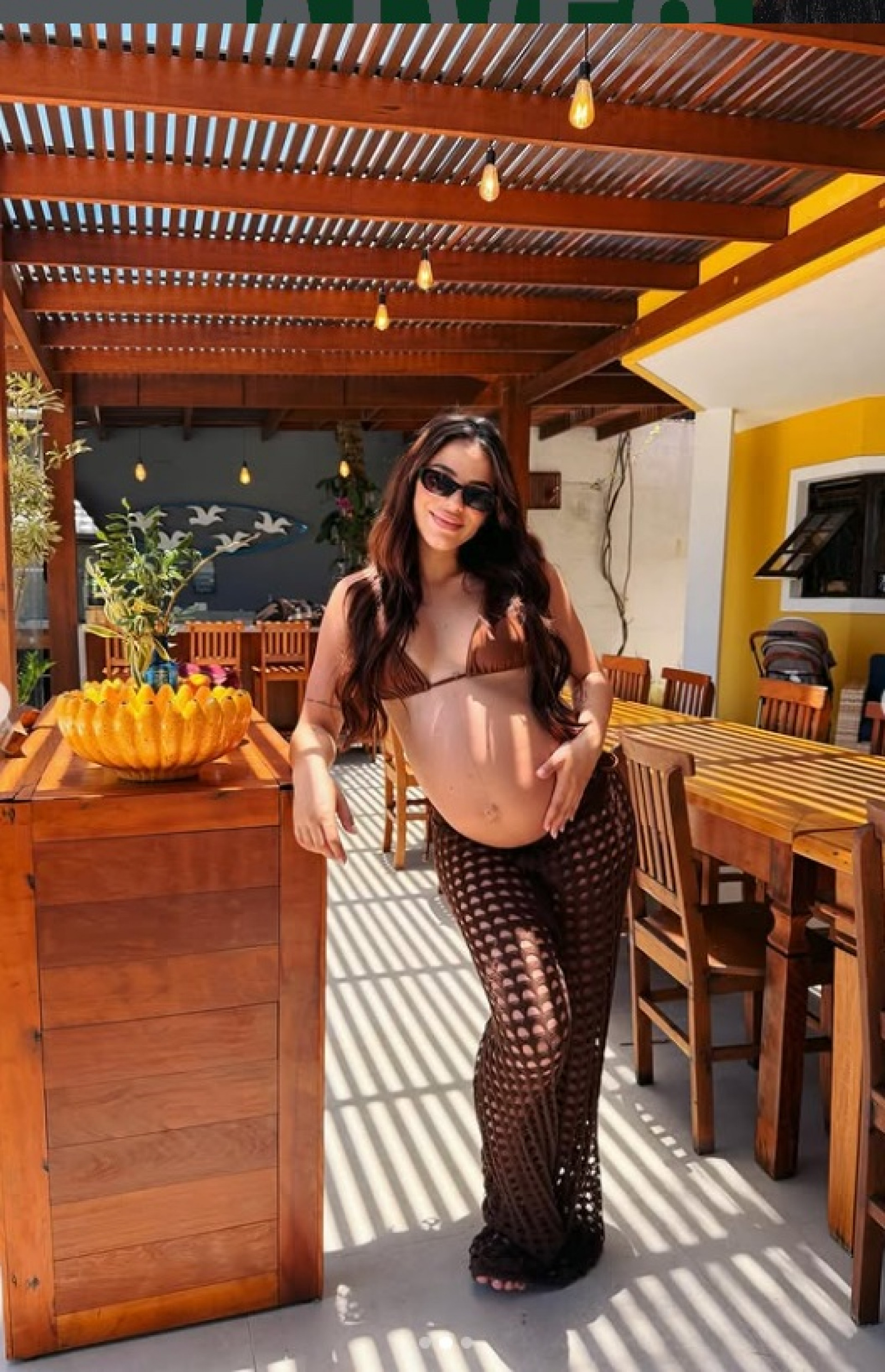 Key Alves com 38 semanas de gestação à espera de Rosamaria - Reprodução / Instagram