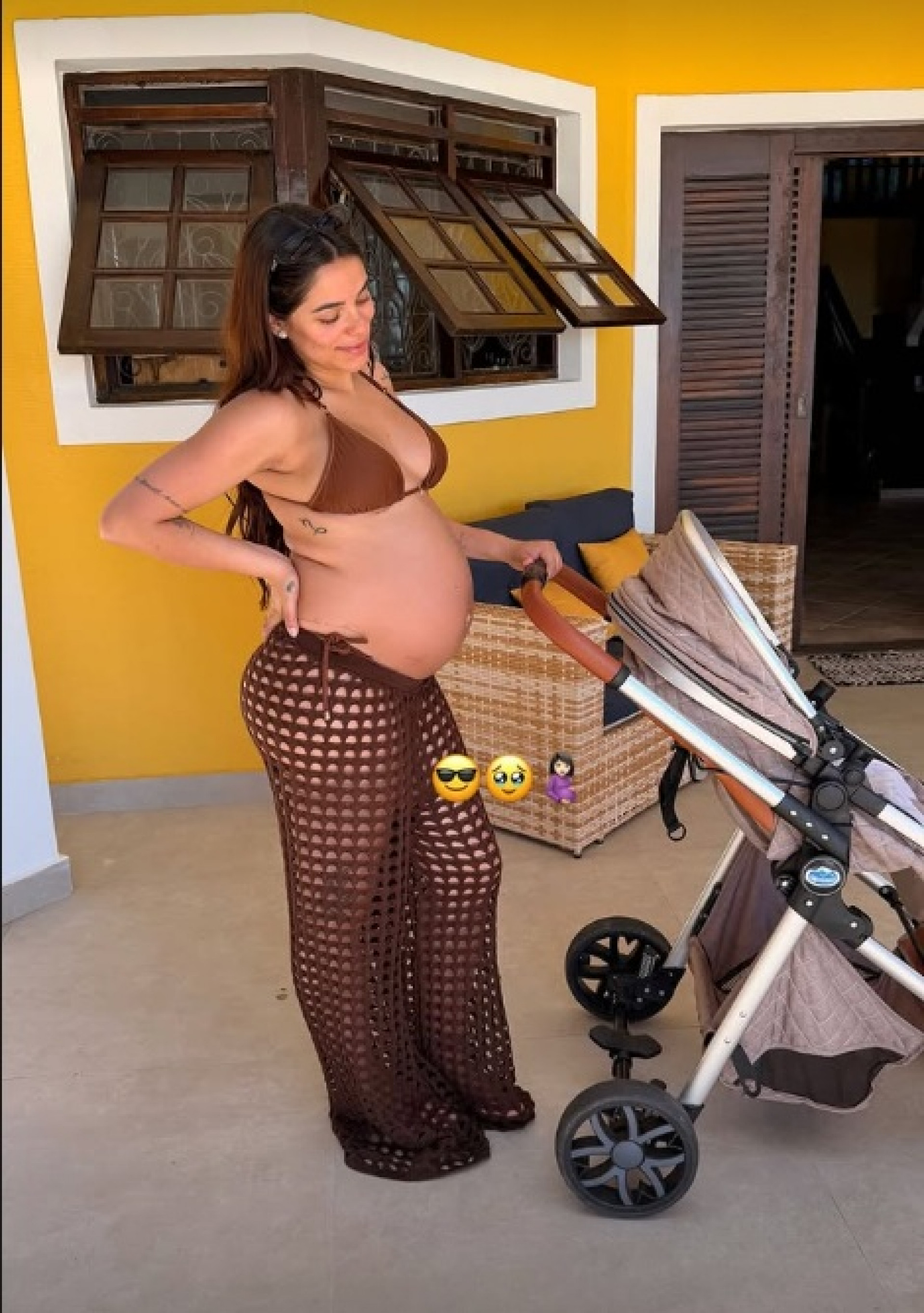 Key Alves com 38 semanas de gestação à espera de Rosamaria - Reprodução / Instagram