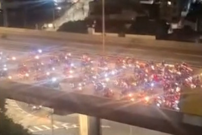 'Rolezinho' de motociclistas na Linha Amarela causa transtorno entre moradores