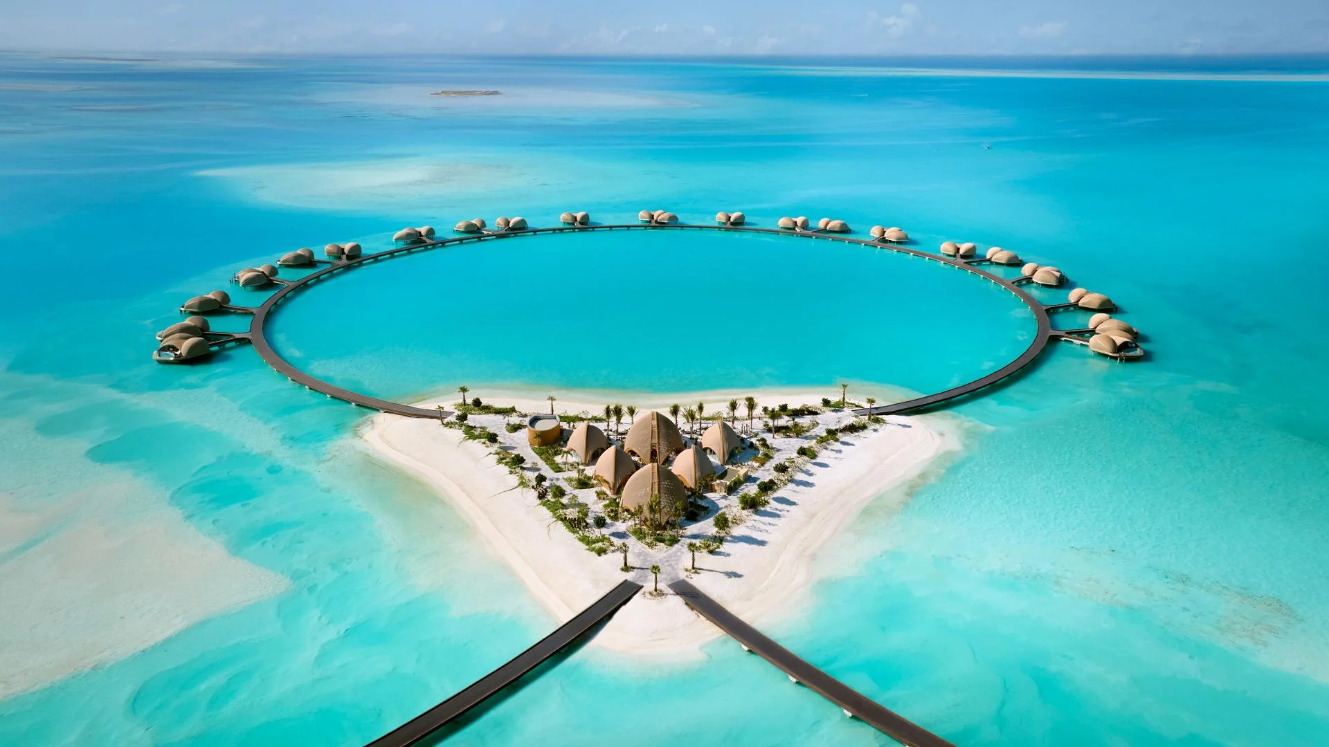 Cristiano Ronaldo e Georgina Rodríguez compraram duas casas de luxo do residencial 'The Red Sea', no Mar Vermelho - Divulgação