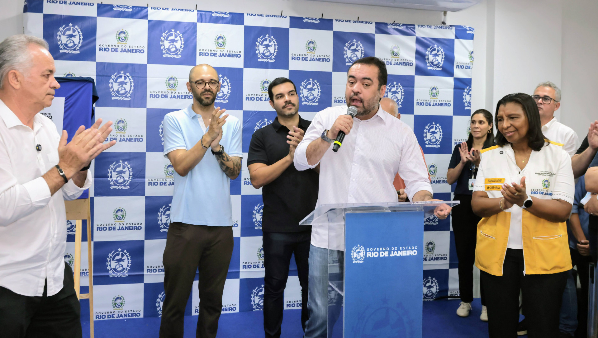 Inauguração do Restaurante do Povo Josué de Castro contou com a presença de Cláudio Castro - Divulgação/ Governo do Rio/ Marcelo Regua