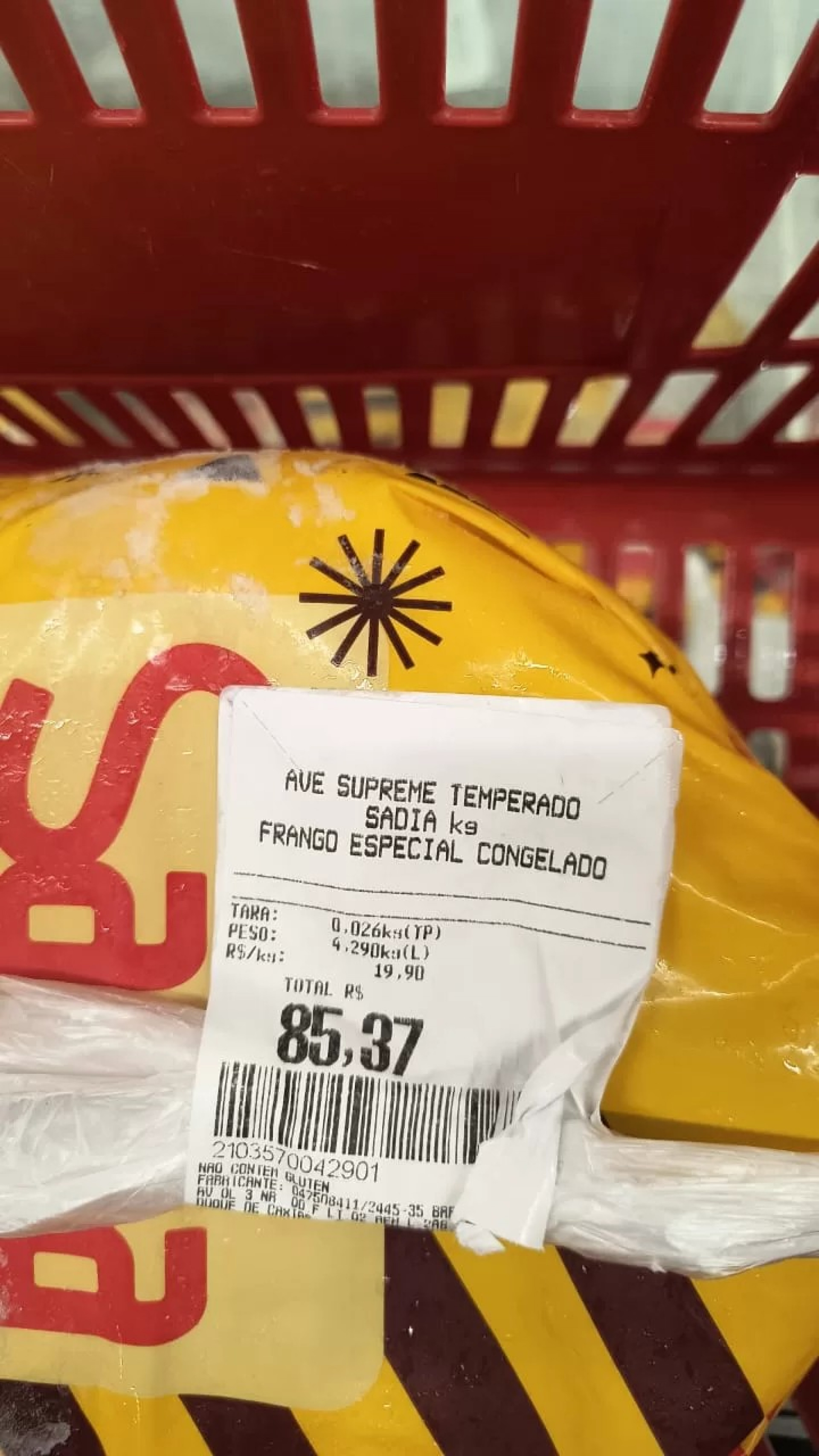 Preços da ceia de Natal - RC