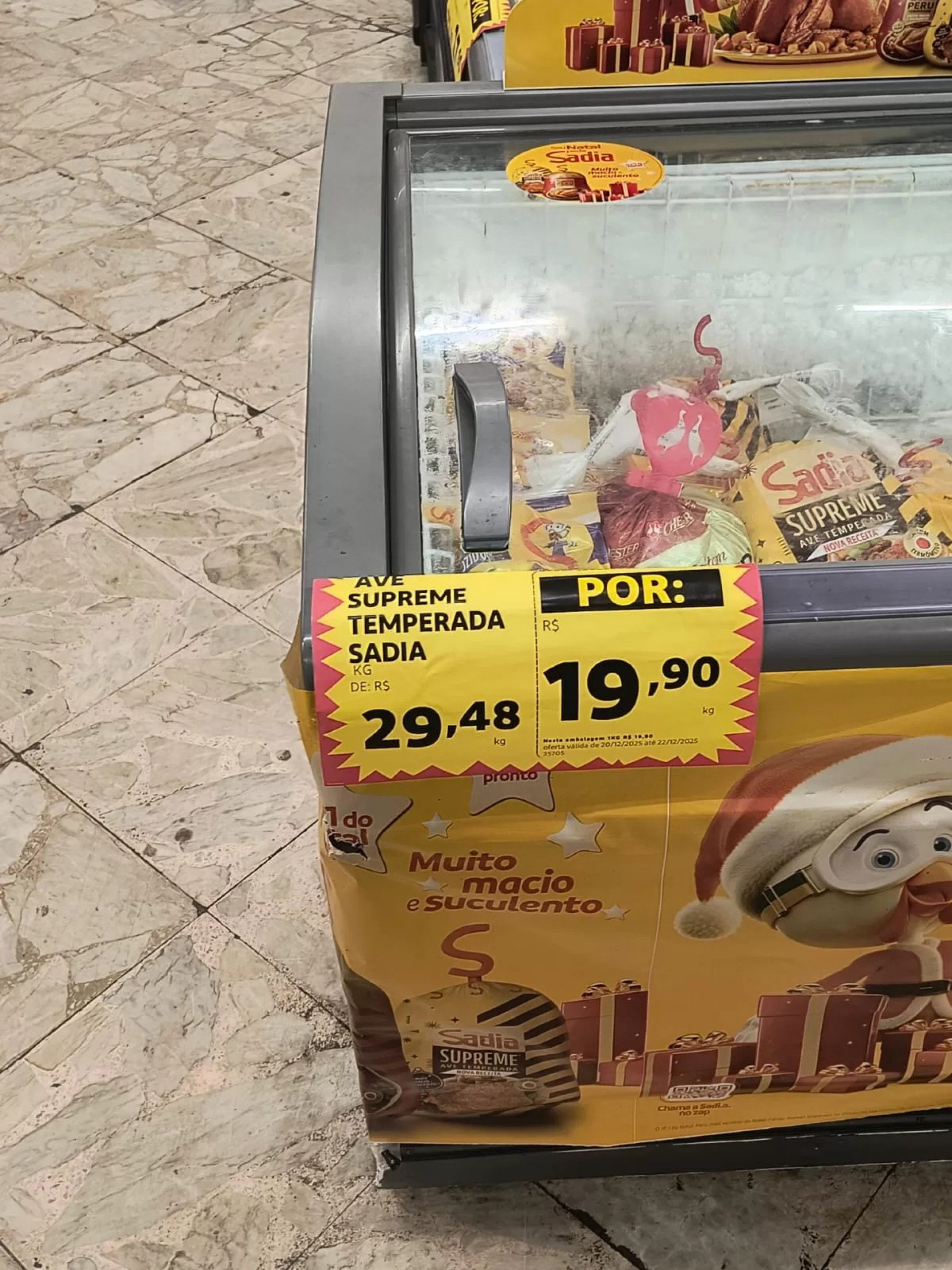 Preços da ceia de Natal - RC