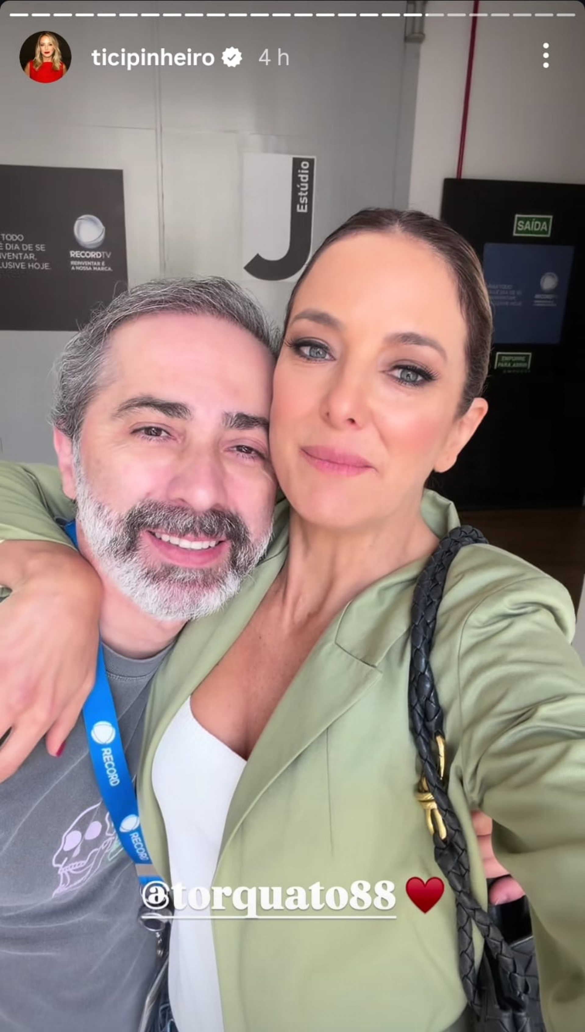 Ticiane também gravou vídeos em clima de despedida com os colegas de equipe  - Reprodução / Instagram