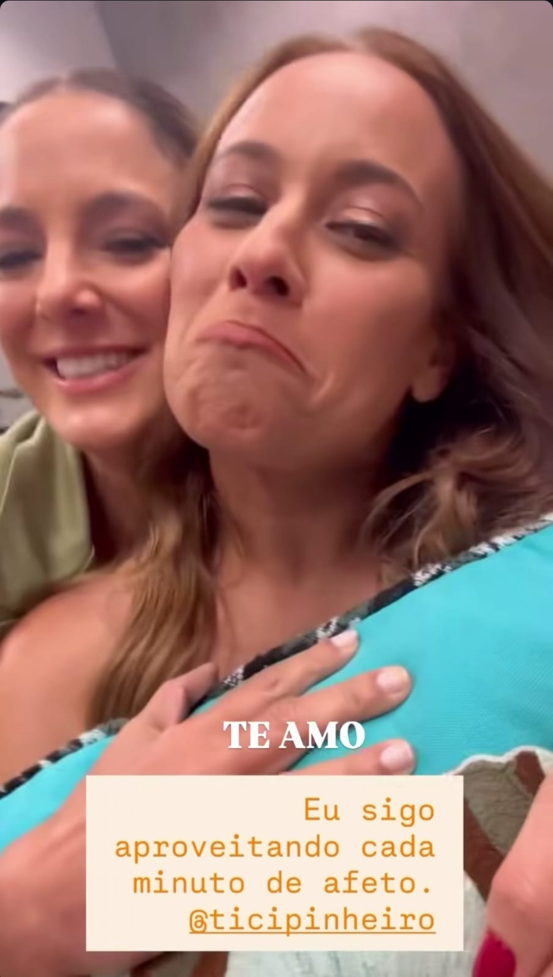 Ticiane também gravou vídeos em clima de despedida com os colegas de equipe  - Reprodução / Instagram