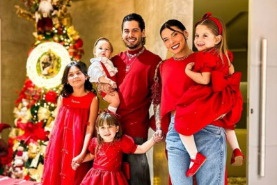 Zé Felipe e Ana Castela publicam registros do primeiro Natal juntos