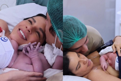 Mariana Rios compartilha registros do parto do primeiro filho