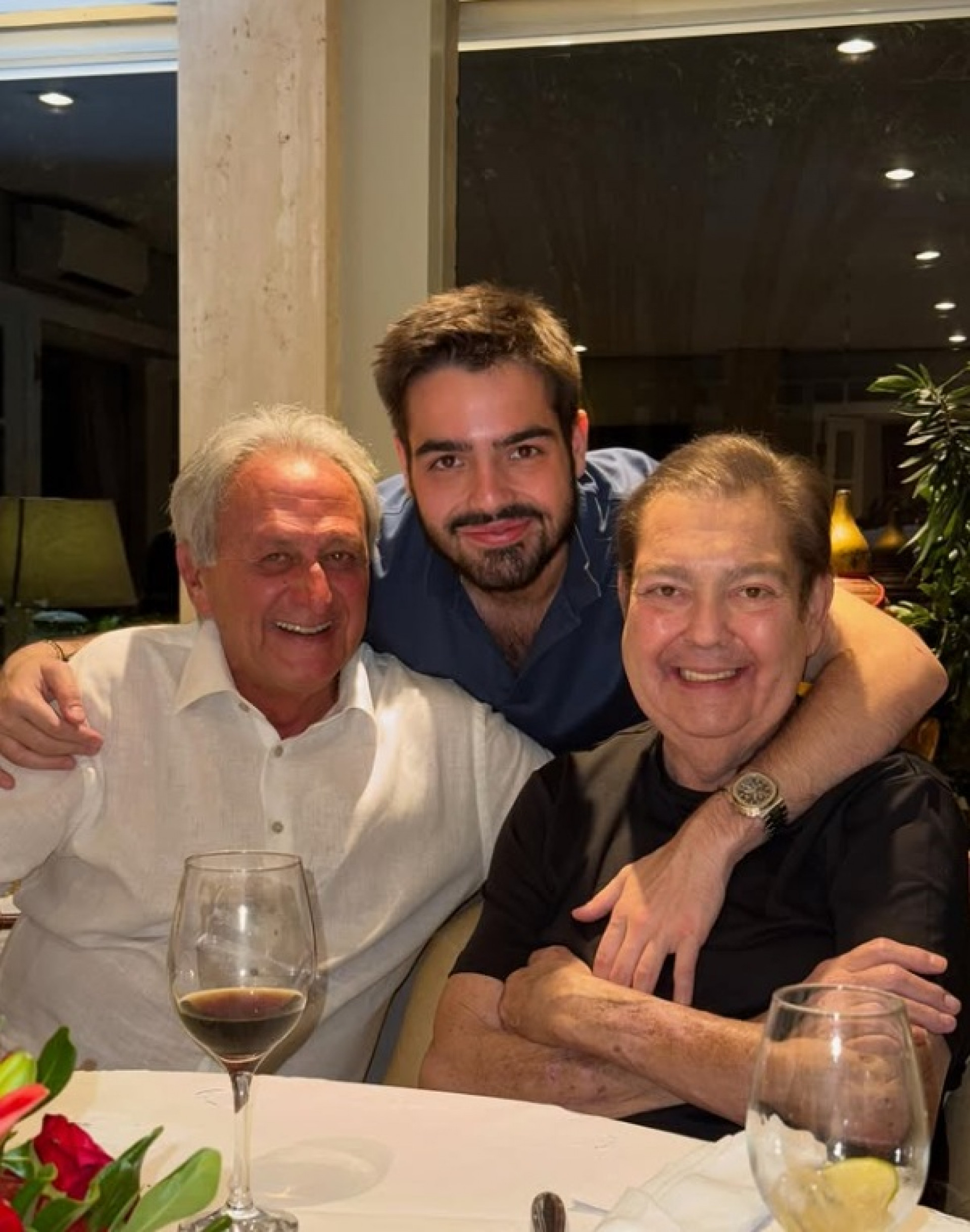 João Silva, Faustão e Robert De Niro  - Reprodução / Instagram