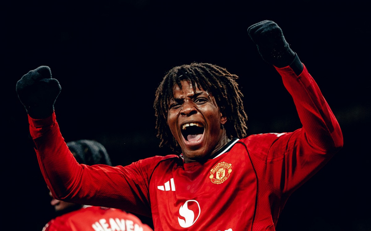 Dorgu comemora gol que deu a vit&oacute;ria ao United sobre o Newcastle