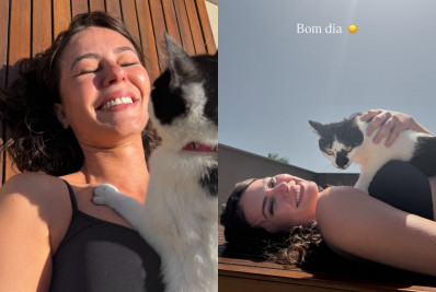 Após término, Paolla Oliveira publica selfie com pet