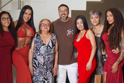 Gracyanne Barbosa rebate críticas por passar o Natal com Belo e familiares