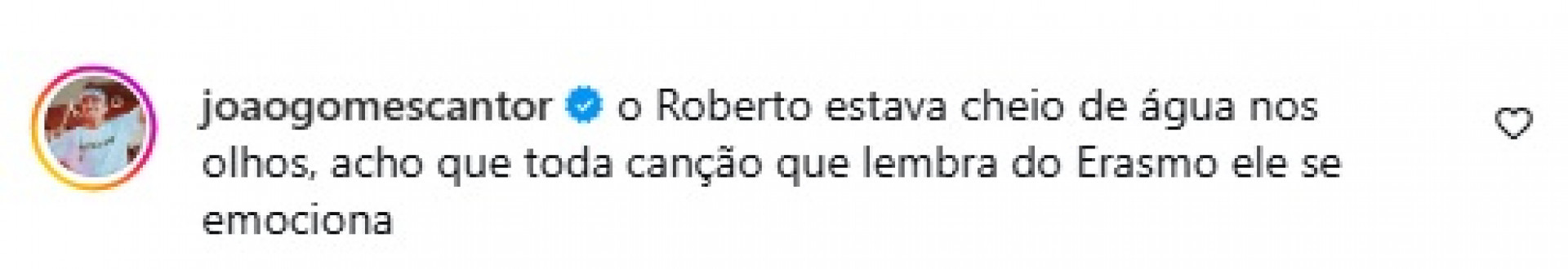 João Gomes descartou climão no especial de Roberto Carlos - Reprodução/Instagram