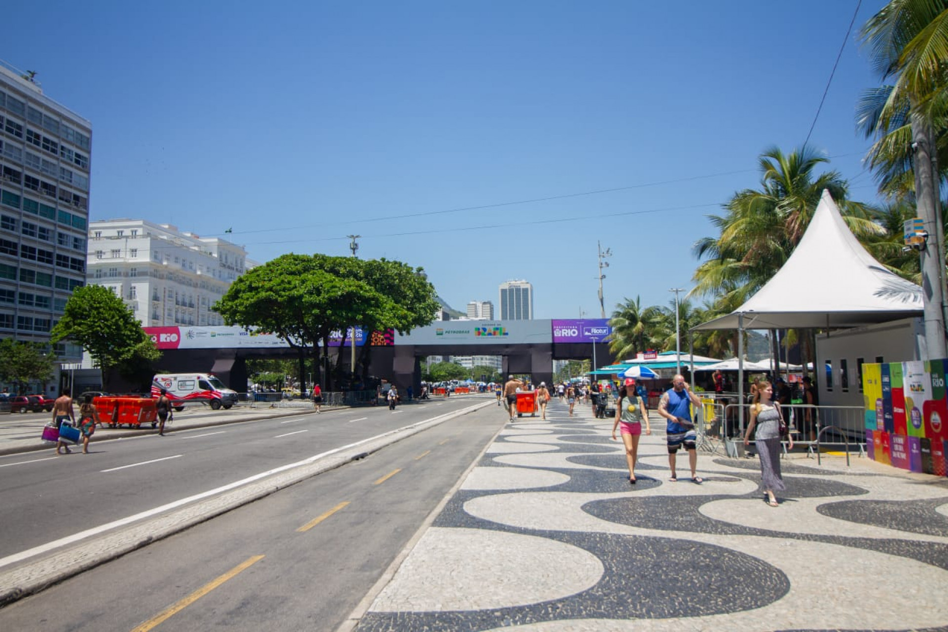 Copacabana terá palcos espalhados para a festa de Réveillon - Érica Martin / Agência O Dia