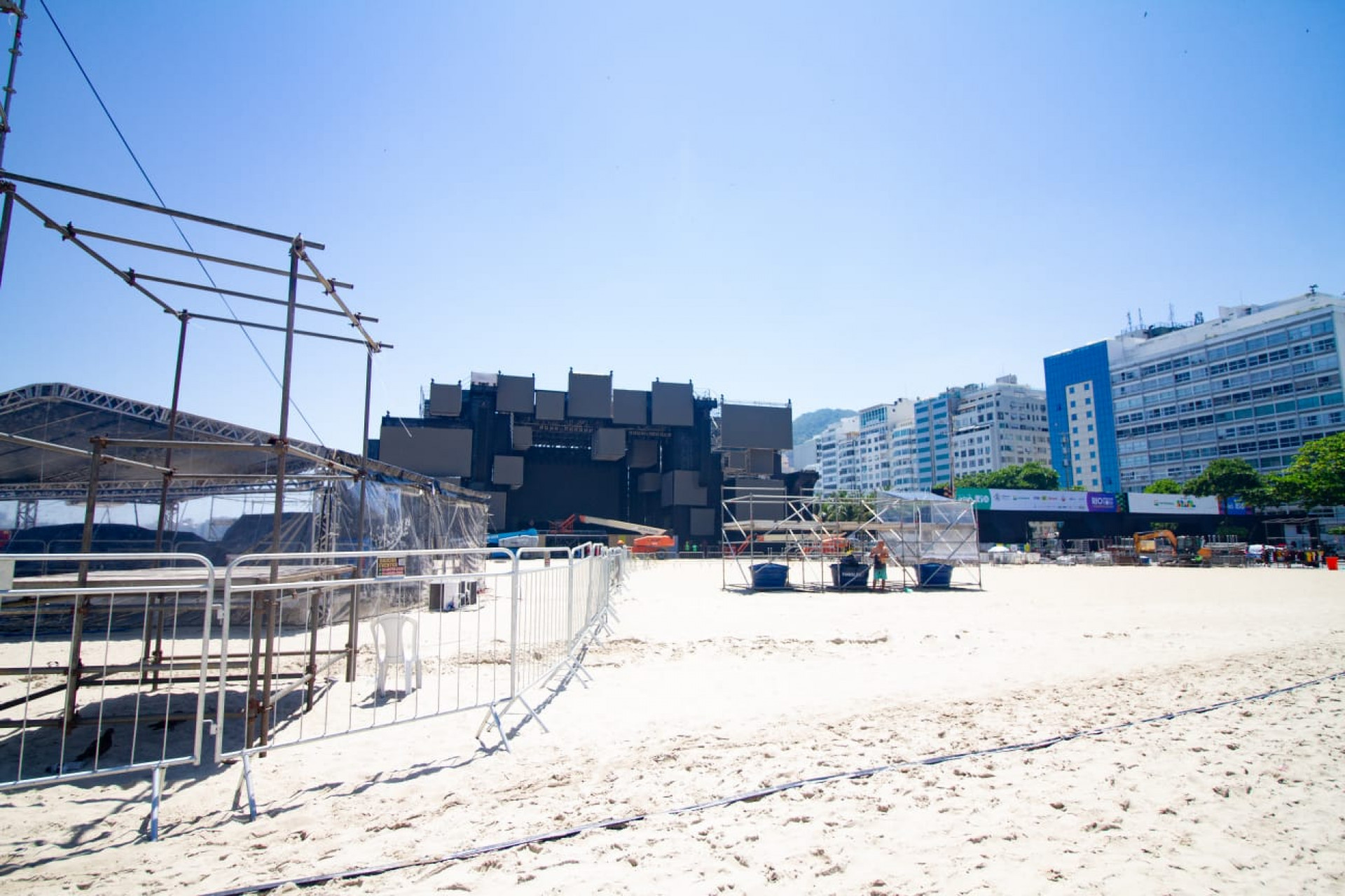 Copacabana terá palcos espalhados para a festa de Réveillon - Érica Martin / Agência O Dia