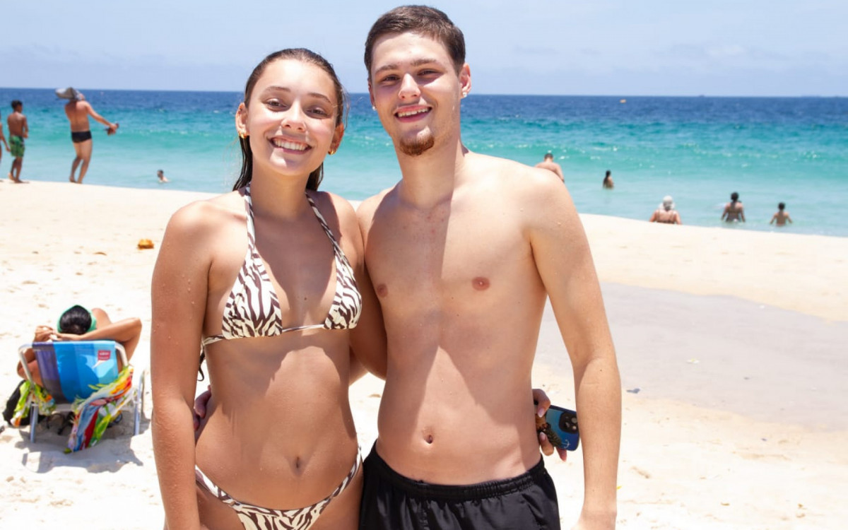 Namorado de Saskia, Leonardo veio de Portugal para conhecer o Rio pela primeira vez - Érica Martin / Jornal O Dia