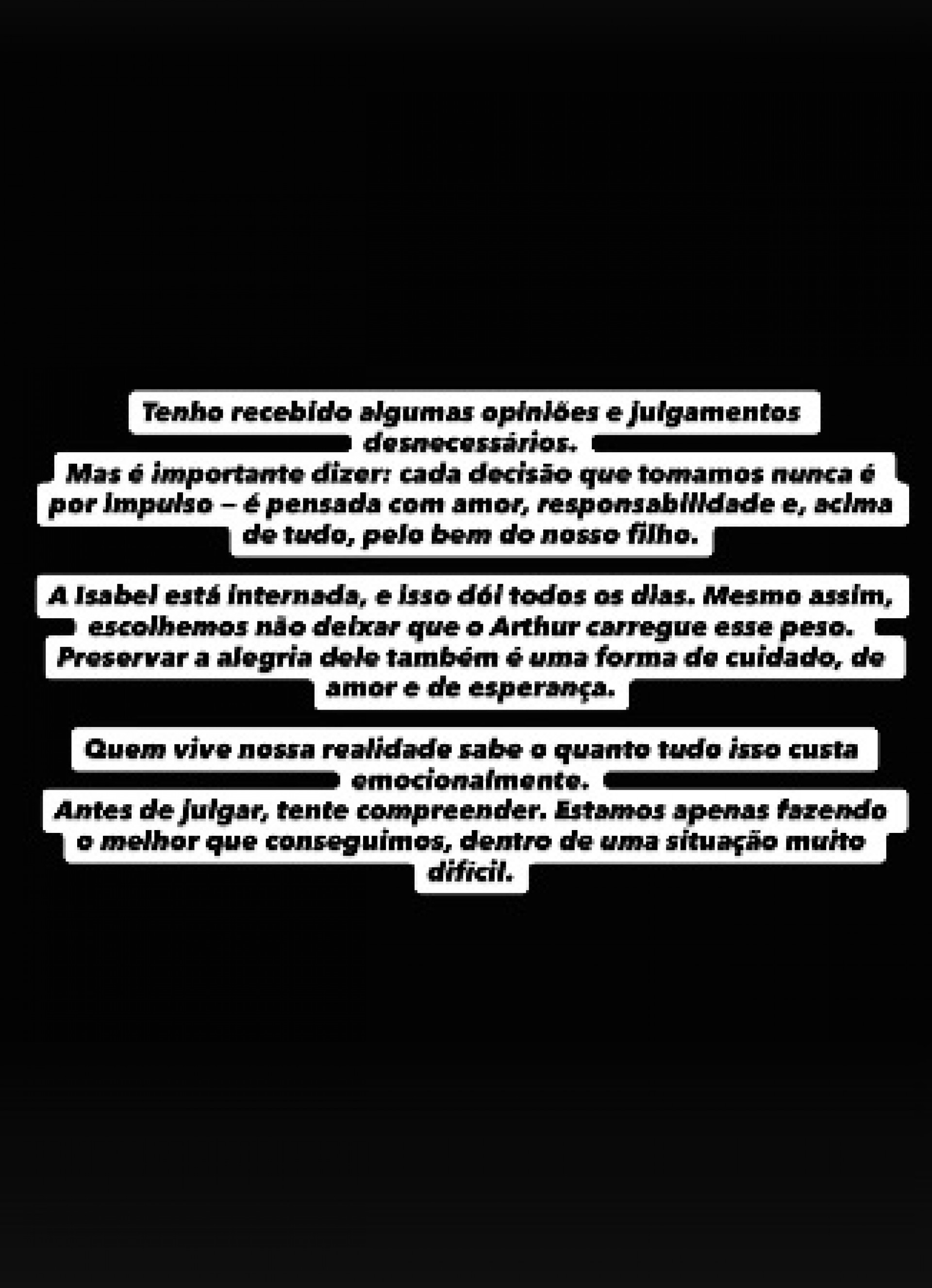Lucas Borbas pediu compreensão após festa com Isabel Veloso internada - Reprodução/Instagram 