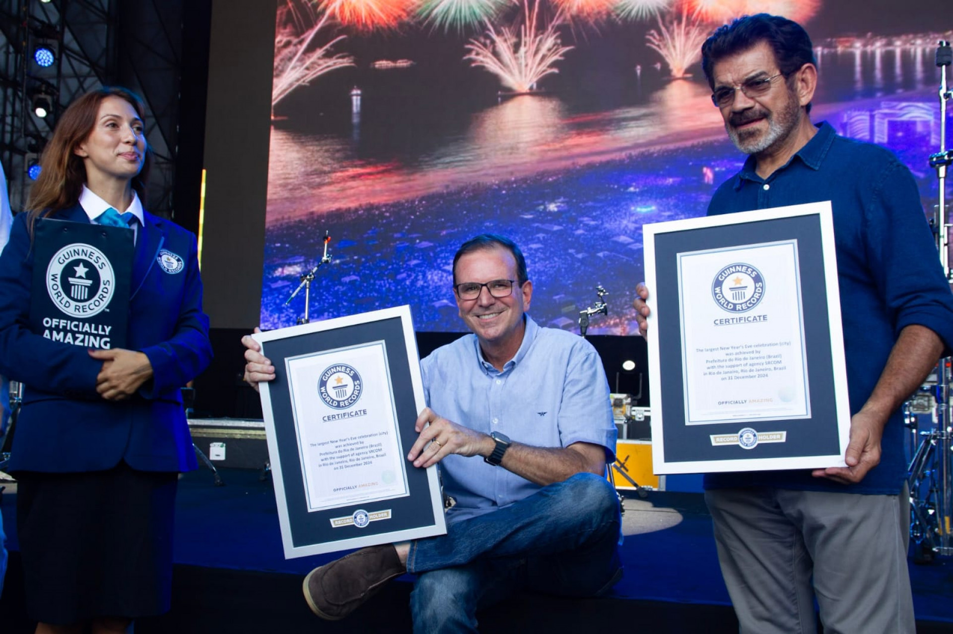 Certificado reconhece Réveillon de Copacabana como o maior do mundo - Érica Martin/Agência O Dia