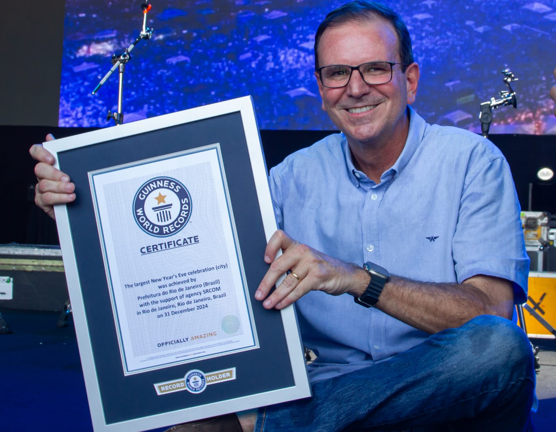 'Não há réveillon maior', afirmou o prefeito Eduardo Paes - Érica Martin/Agência O Dia