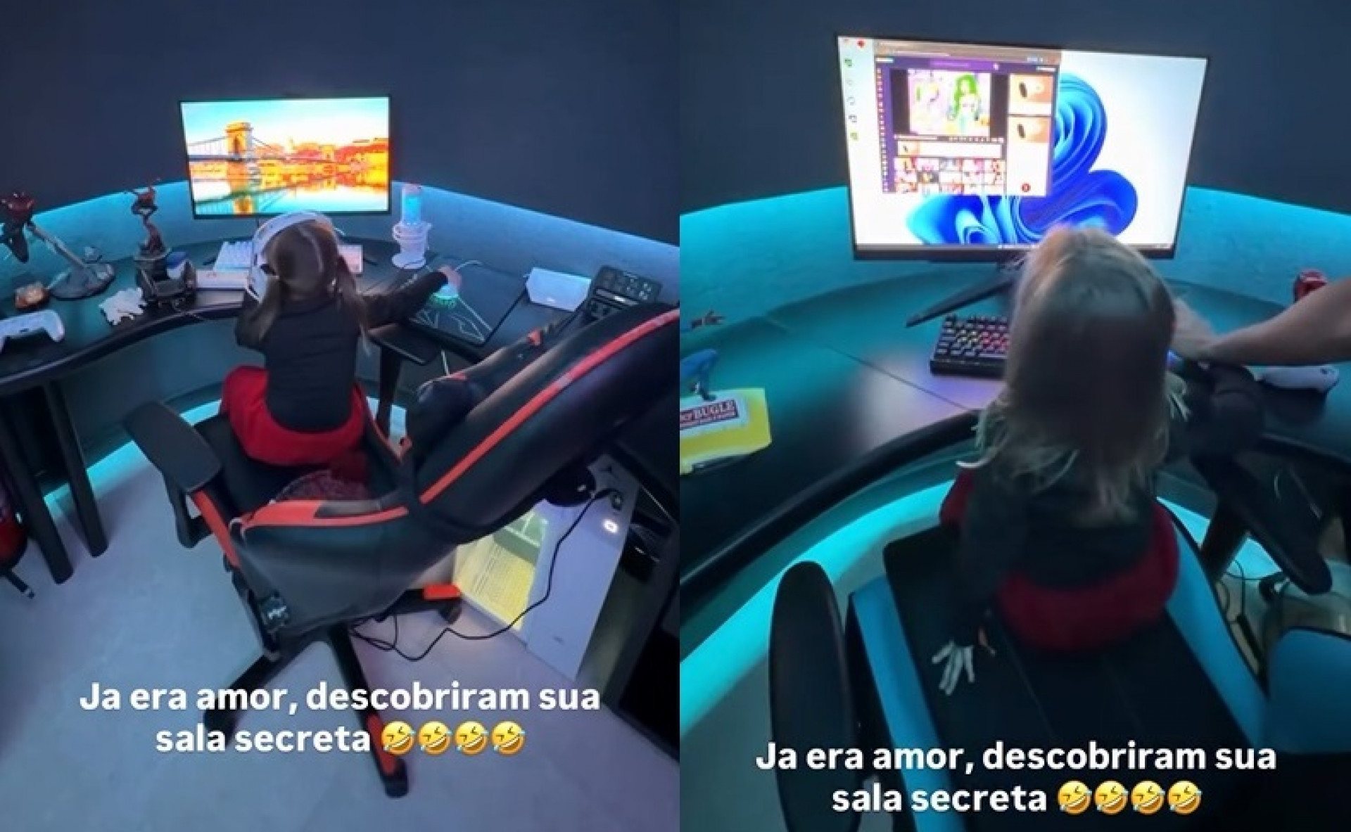 Virginia Fonseca mostrou as filhas brincando na sala de games de Vini Jr. - Reprodução/Instagram 