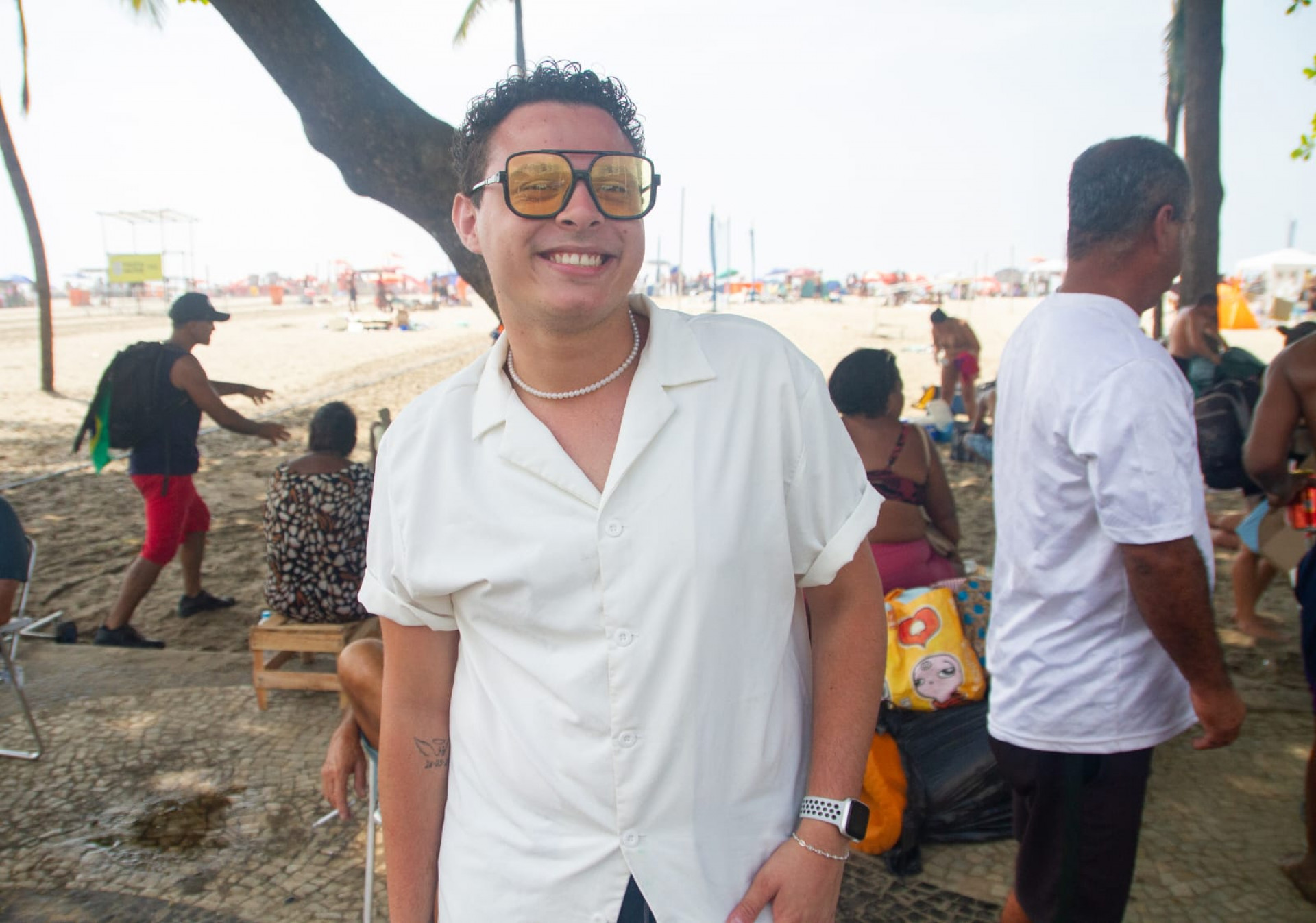 Pela primeira vez no Rio, Kauan já faz planos para voltar, após virada em Copacabana - Érica Martin/Agência O Dia