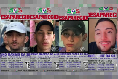 Quatro jovens de Minas Gerais desaparecem na Grande Florianópolis
