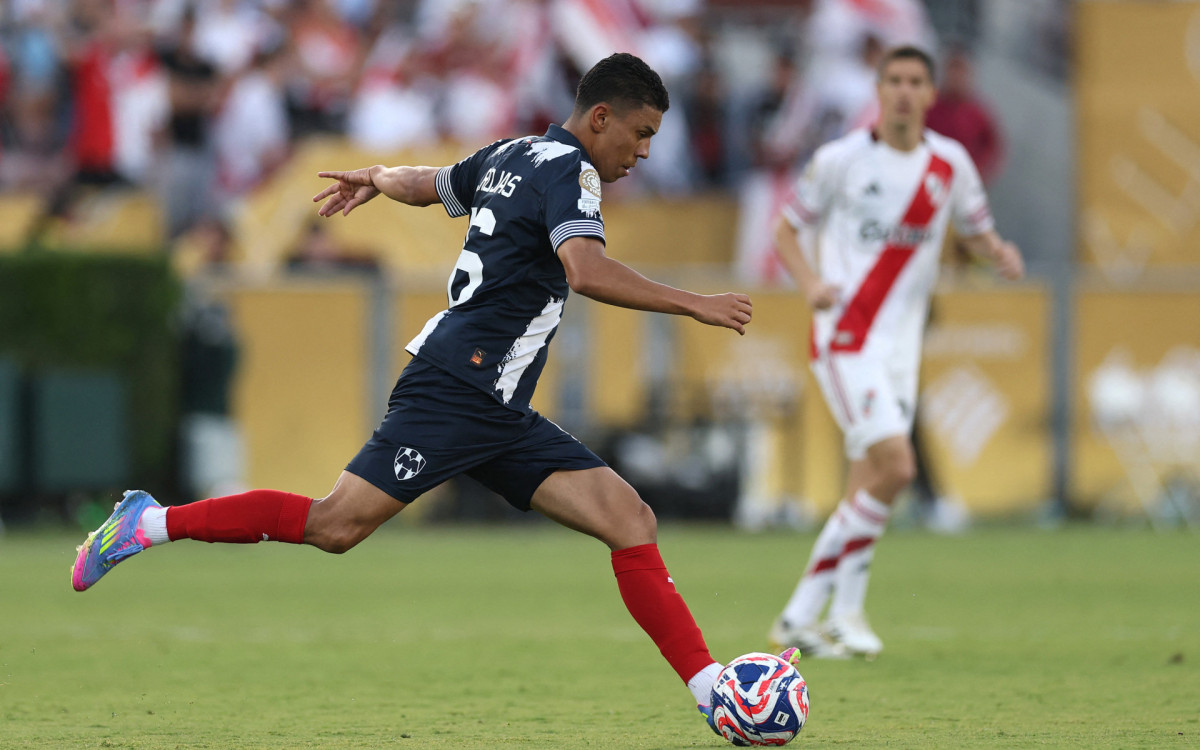 Johan Rojas em ação pelo Monterrey no Mundial de Clubes, nos Estados Unidos
