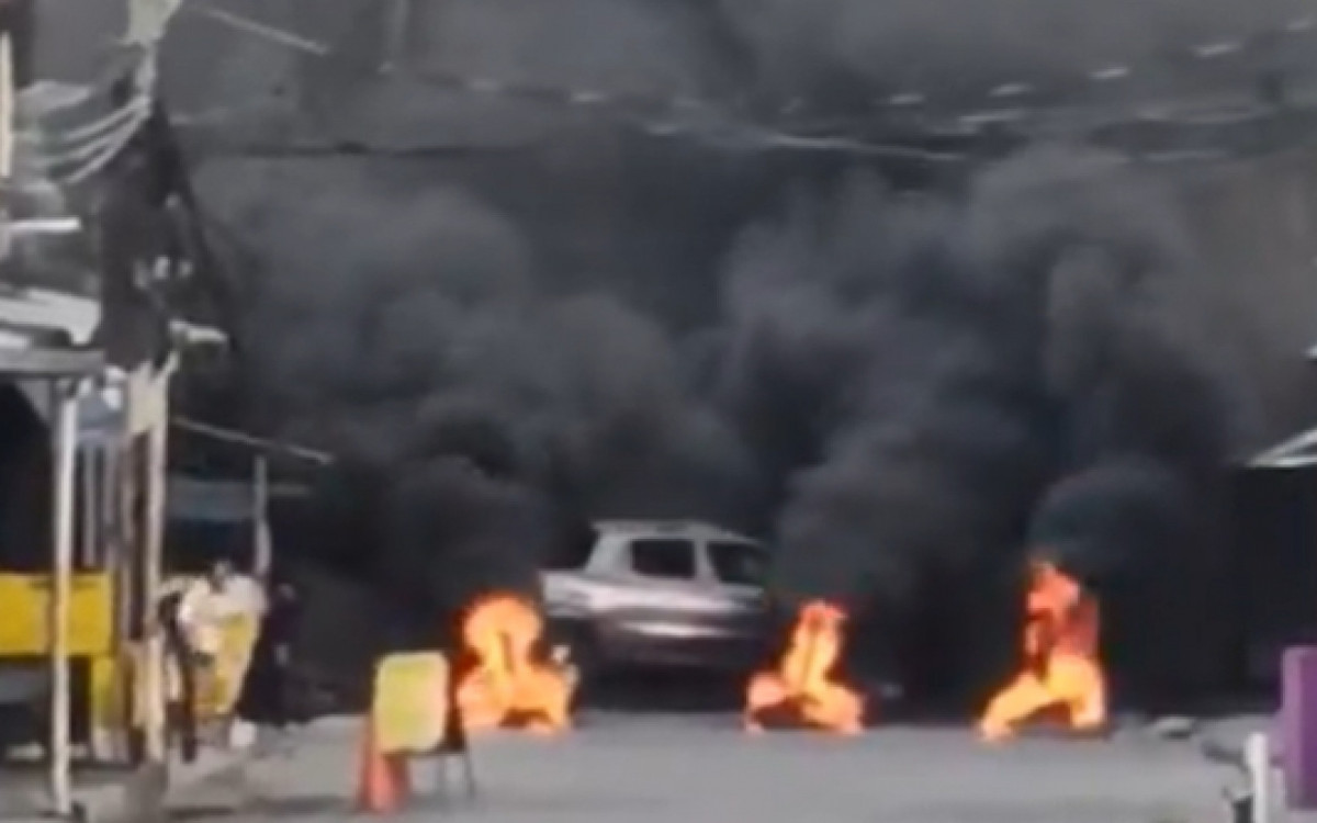 Três lixeiras foram incendiadas durante ação da PM no Chapadão