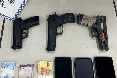 Três homens são presos por roubos em Campo Grande
