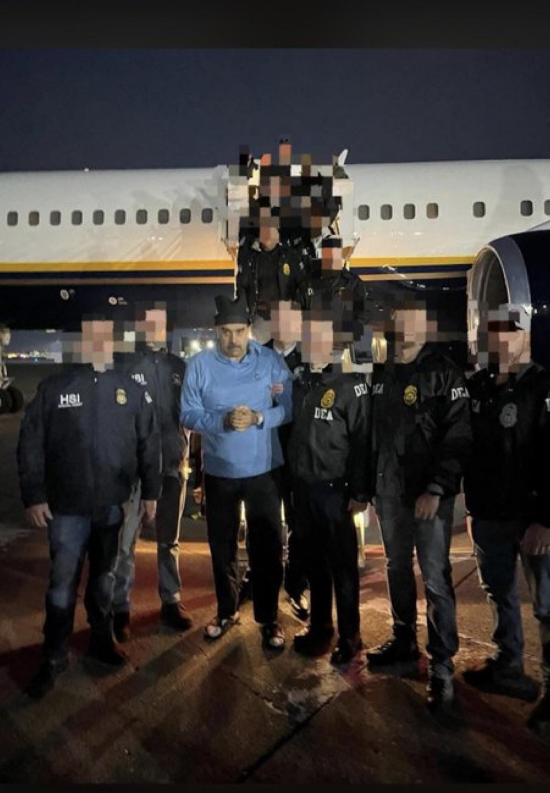 Maduro desembarcando em Nova York - Reprodução / Redes Sociais