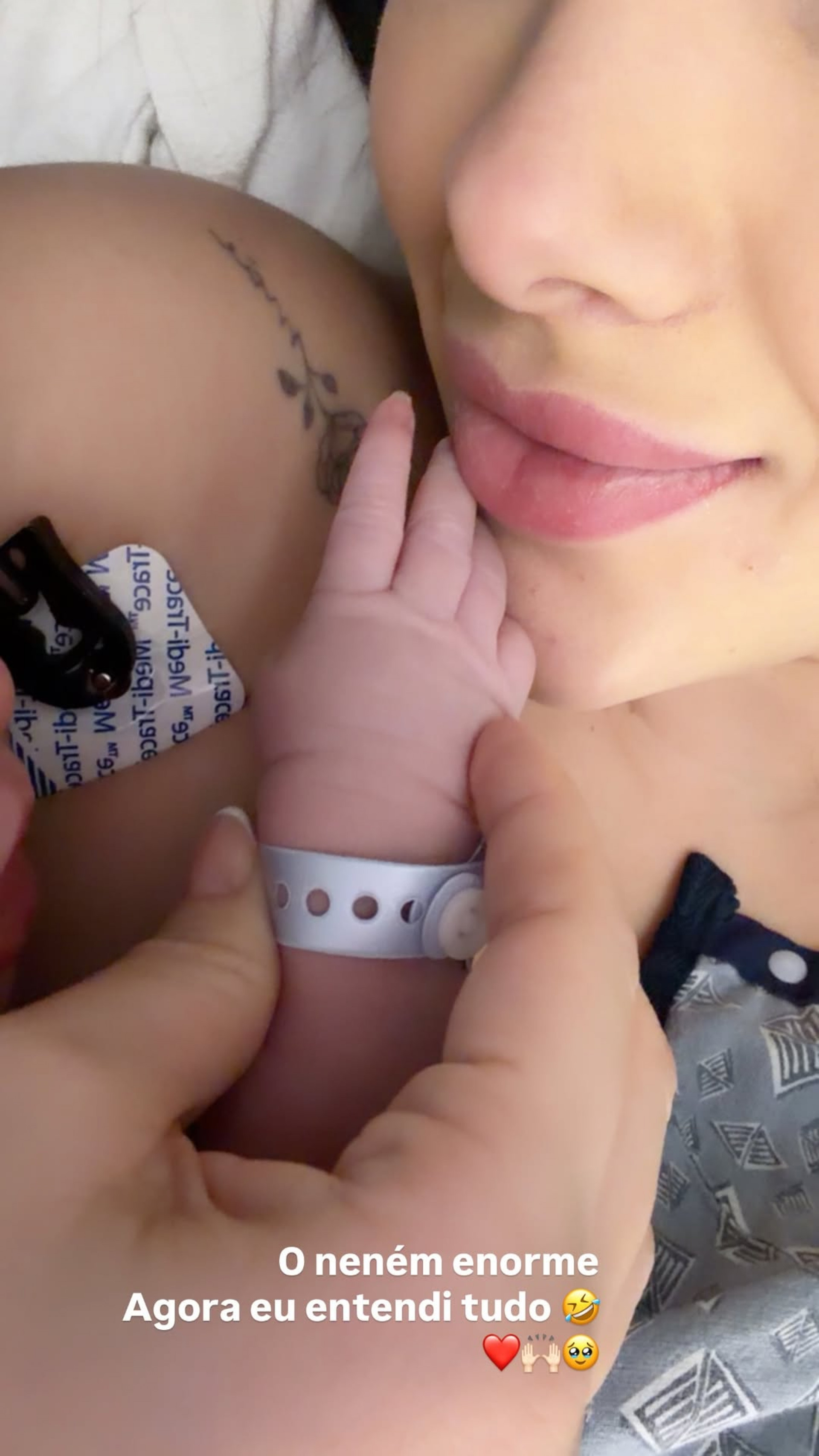 Emily Garcia compartilhou registro após parto do segundo filho  - Reprodução/Instagram 