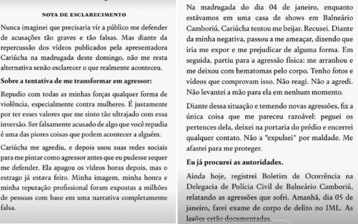 Danilo Bravo rebate acusa&ccedil;&otilde;es de Cari&uacute;cha