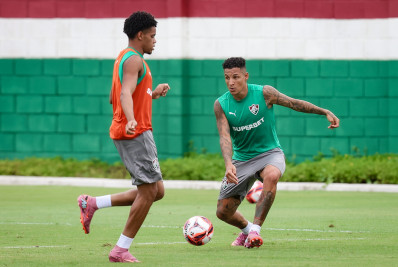 Guilherme Arana treina pela primeira vez em pré-temporada do Fluminense